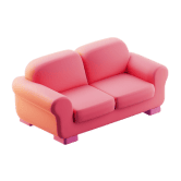 Pink sofa